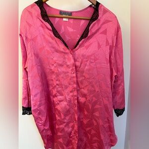 Vtg. Prima Donna by Carol Hochman Geometric Nightgown